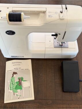 Kenmore White Sewing Machine with manual model 1937
